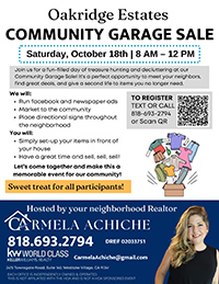 Flyer for Community Garage Sale 2025