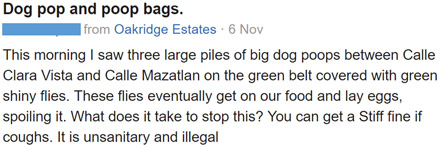 Nextdoor Post from 6 Nov 2016