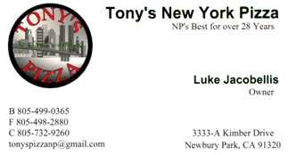 Tony's New York Pizza